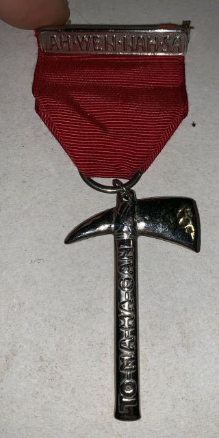 Boy Scout Trail Medal Sherm Pin Back Ohio