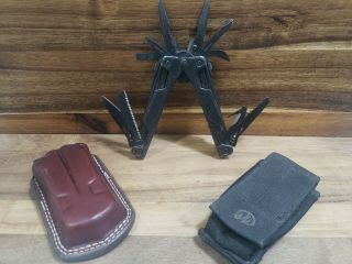 Leatherman Oht And Custom Leather Sheath.  Includes Molle Holster.