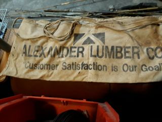 Vintage Alexander Lumber Co Carpenter Nail Apron