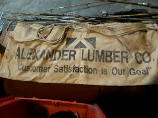 Vintage Alexander Lumber Co Carpenter Nail Apron 2