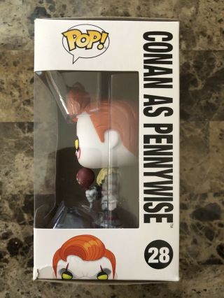 2019 SDCC Funko POP Conan as Pennywise 28 and “I ❤️ Derry” Pin 2