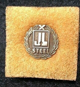 Vtg J&L Steel Emblem Tie Tack.  5 