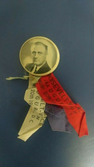 3 President Franklin Roosevelt 1941 Inauguration Ribbons/Buttons 4