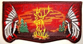 El Ku Ta Lodge Oa 520 Great Salt Lake Council 55th 60th Elk Scout Service Flap