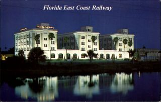Florida East Coast Railway Offices St.  Augustine Florida Fl 1970s