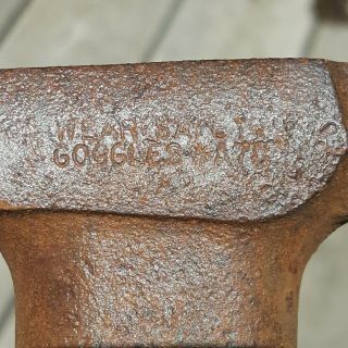Vintage Vaughan Masonry Brick Hammer Head Rock Tool 1 lbs 8.  7 oz Made in Usa 4