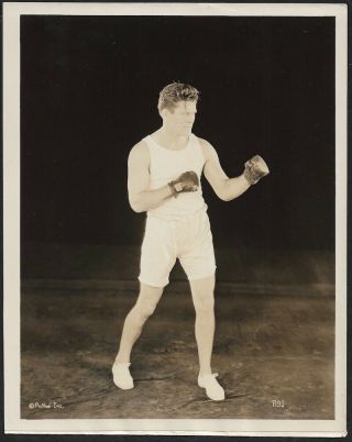 Boxing Champ Gene Tunney Promoting Long Count Fight W/ Dempsey 1927 Photograph