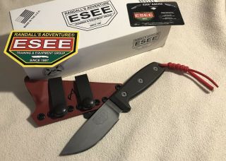 Esee 3 Fixed Blade Knife W/ Armatus Carry Kydex Sheath