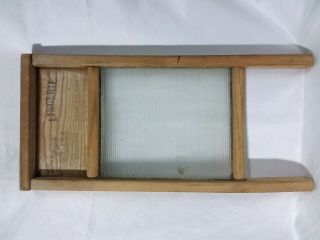 Vintage Washboard Lingerie Glass & Wood by The Glass King Chicago 863 3