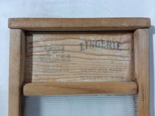 Vintage Washboard Lingerie Glass & Wood by The Glass King Chicago 863 5