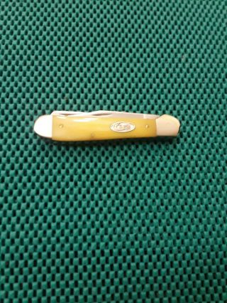 Case Xx Usa Y0200 Ss Copperhead Yellow Bone Handles 1987