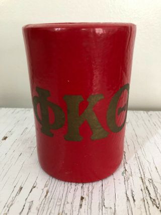 Phi Kappa Theta Vintage Kool Kan 1979 Red Beer Coozie Foam Phi Kap Fraternity
