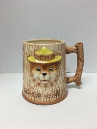 U.  S.  D.  A Forest Service Smokey The Bear Musical Coffee 3d Mug Born 1960s