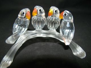 Swarovski Silver Crystal Baby Love Birds 7621 Nr 000 005 W Box And