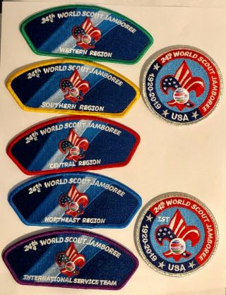 Boy Scout 24th World Jamboree Usa Contingent - Region & Ist Jsps,  Participant &