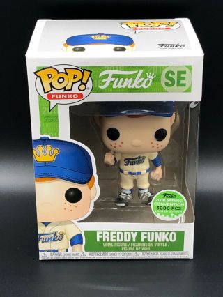 Funko Pop Freddy Funko Baseball Alternate Uniform Eccc 2018 Funko Shop Le 3000