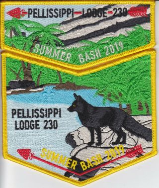 Oa Lodge Flap Pellissippi Lodge 230 2019 Summer Bash,  2 Part,