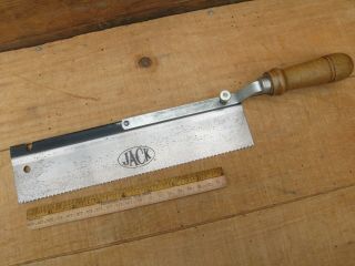 Vintage Jack Dovetail Carpentry Woodworking Hand Saw 10 Inch Reversible