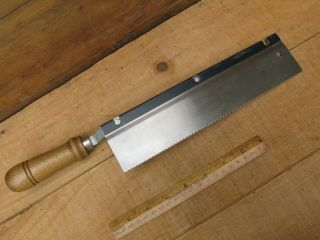 Vintage Jack Dovetail Carpentry Woodworking Hand Saw 10 Inch Reversible 2