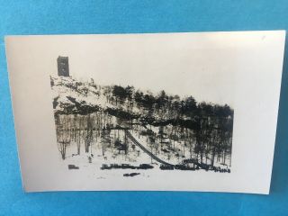 Antique Postcard C1915 - 20,  Greenfield,  Ma. ,  Photo,  Ski Jump,  Tower Poets Seat