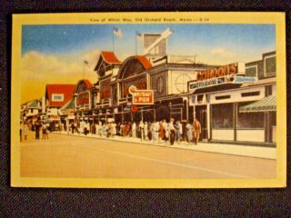 838.  View Of The White Way,  Old Orchard Beach,  Me