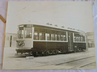 Orig 1925 Starburst Brooklyn York City Trolley 8000 Nyc 7.  5x9 Photo Tdbr