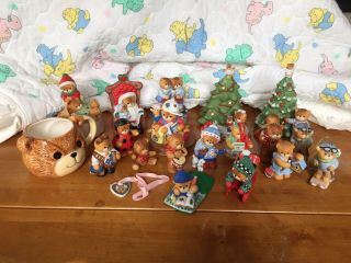 20 Rare Early Lucy Rigg Bears (5 Music Boxes) 1970s - 1990s