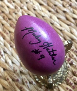 Autographed Reagan Era Easter At The White House Egg Roll Mickey Hatcher Purple
