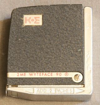 Rare Vintage K,  E (keuffel & Esser) Wyteface 2 Meter/ 78 " Tape Measure,