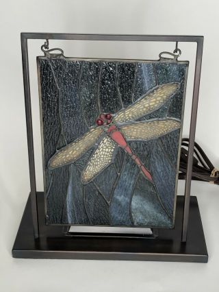 Retro Dragonfly Stained Glass Illumination Light Up Lamp Decoration Night Light 4