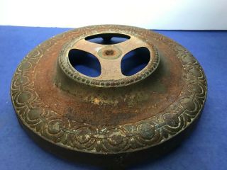 Ornate Vintage Cast Iron Lamp Base For Torchiere Or Other Lamp Projects Parts 2 2