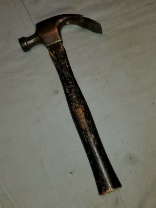 Rare Vintage H.  A.  Ayvad Chisel Claw Hammer Design