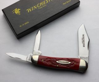 Winchester Whittler Folding Knife - Red Bone - 3908 - Nib