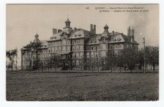 Sacred Heart Of Jesus Hospital Quebec Qc Canada 1907 - 15 Nd Phot.  Postcard 393
