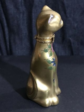 Limoges Box,  hand painted Gold Cat,  4.  5”,  305 3