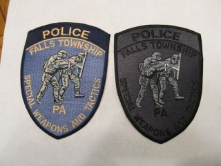 Pennsylvania Falls Twp Police Swat Patch Set