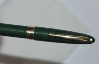 Vintage Sheaffer Jade Green White Dot Fountain Pen