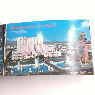 Vintage Las Vegas Postcard Book of 20 with Miniatures - The Fabulous Strip 5