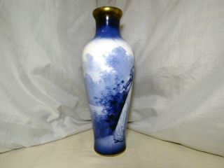 Rare & Desirable Royal Doulton Blue Children Vase Art Nouveau Babes in the Woods 3