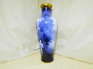 Rare & Desirable Royal Doulton Blue Children Vase Art Nouveau Babes in the Woods 7