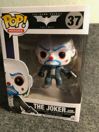 The Dark Knight Bank Robber Joker Funko Pop Has Damage To The Box
