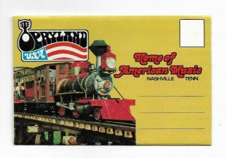 Postcard Folder - Opryland Usa - Home Of American Music - Nashville,  Tennessee