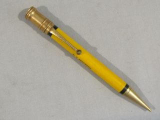 Parker Yellow Duofold Sr Mechanical Pencil - Name - For Restoration