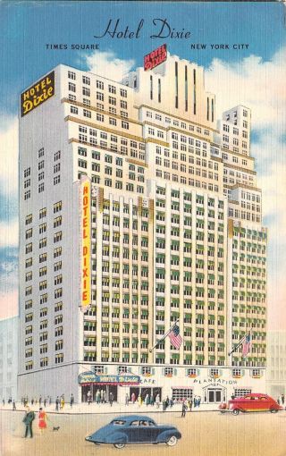 C21 - 9227,  Hotel Dixie York City Linen.  Postcard.