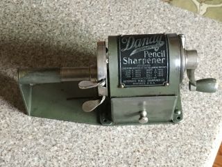 Antique 1920s Dandy Automatic Feed Pencil Sharpener Usa Great