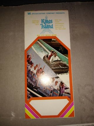 1972 Kings Island Brochure - Very Rare First Year In Operation