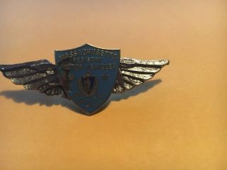 Massachusetts Registry Of Motor Vehicles Police Seal Logo Wings Pin Rmv