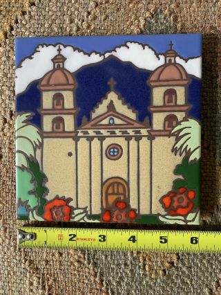 California Santa Barbara Mission Tile