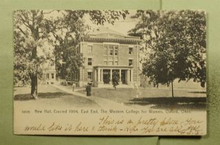 Dr Who 1907 Oxford Oh Western College For Women Postcard E25580