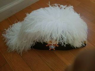 Knights Of Columbus 4th Degree Chapeau Ostrich Feather Hat With Case.  Size Large